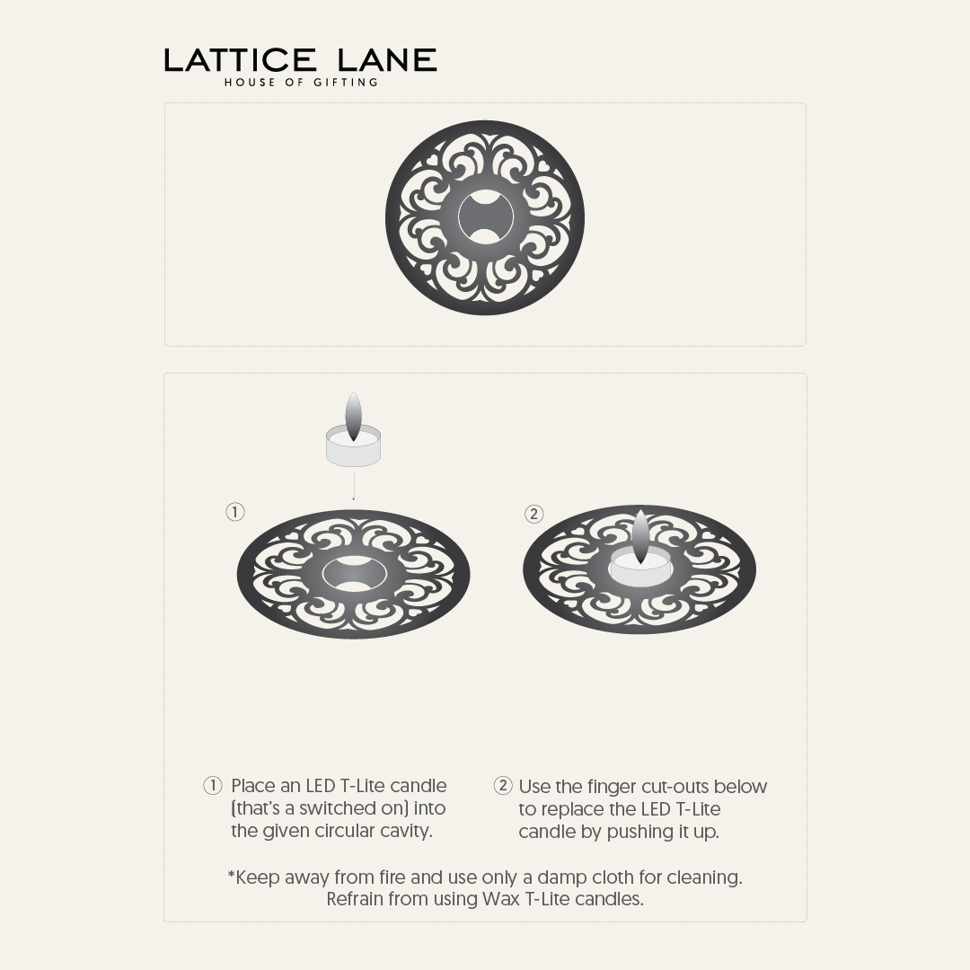 Mandala T Light Holder