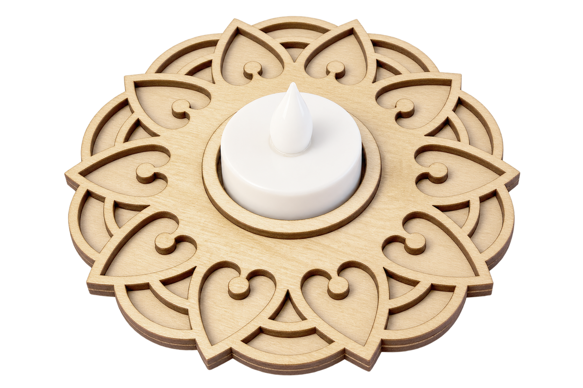 T Light Holder - Mandala Glow