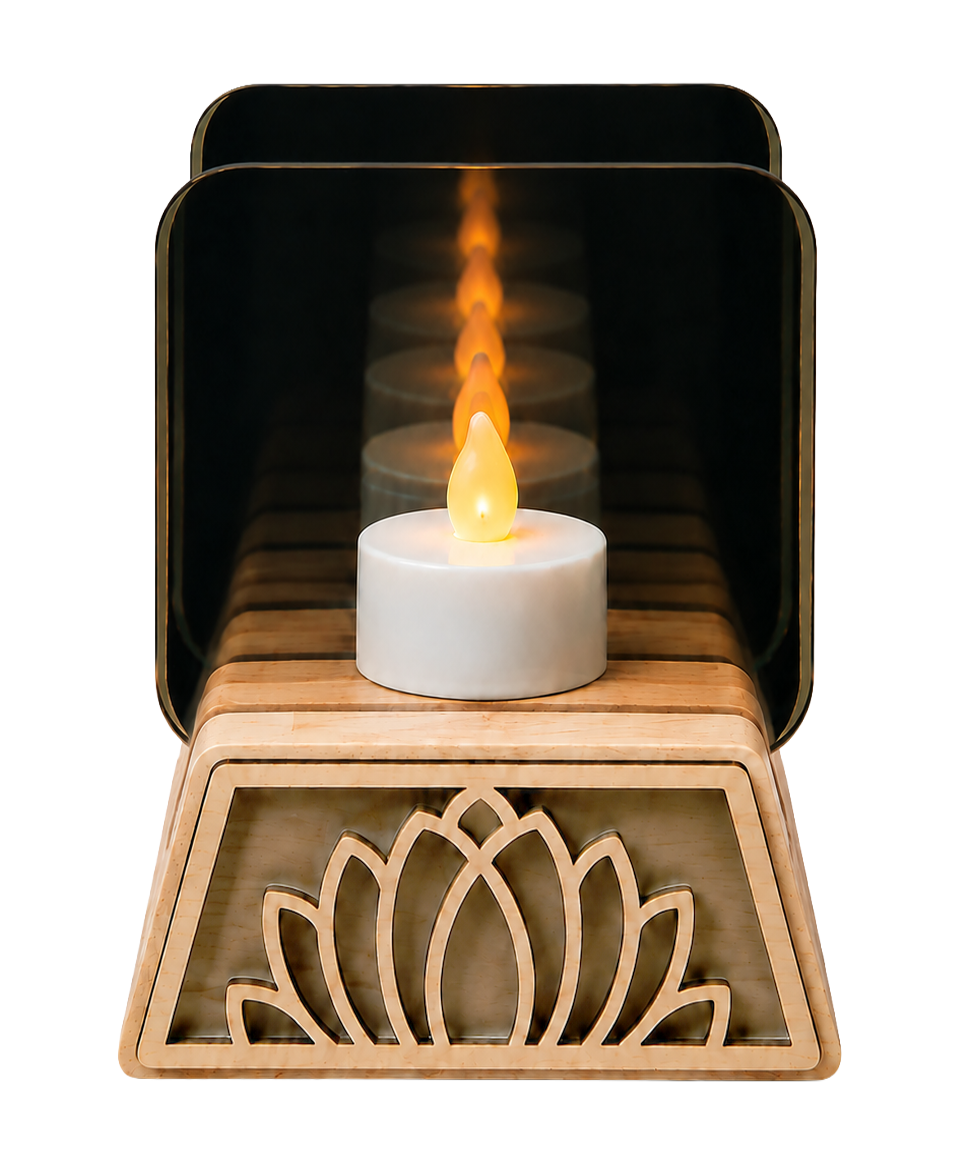 Infinity Lamp - Square Lotus