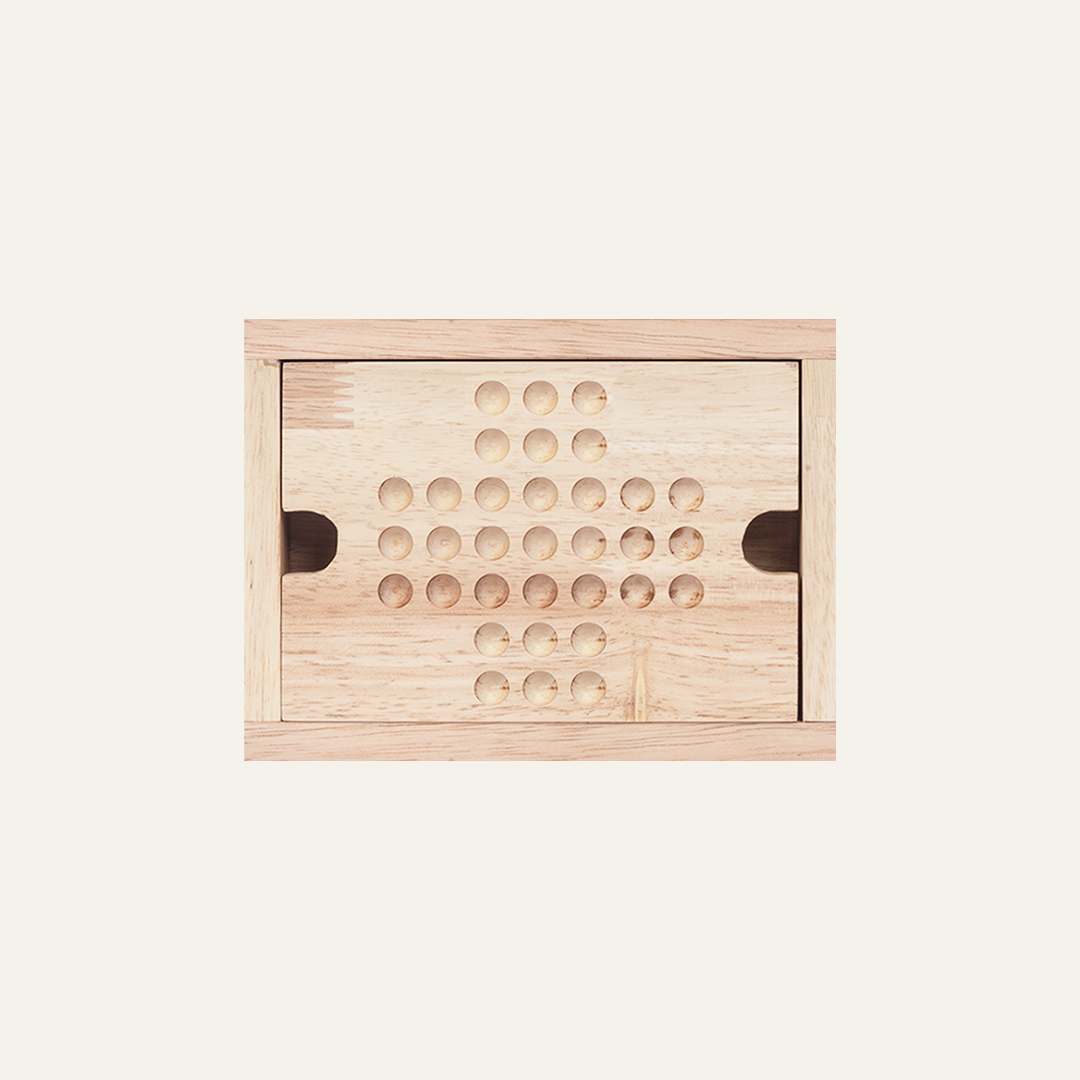 Rubber Wood Game Box