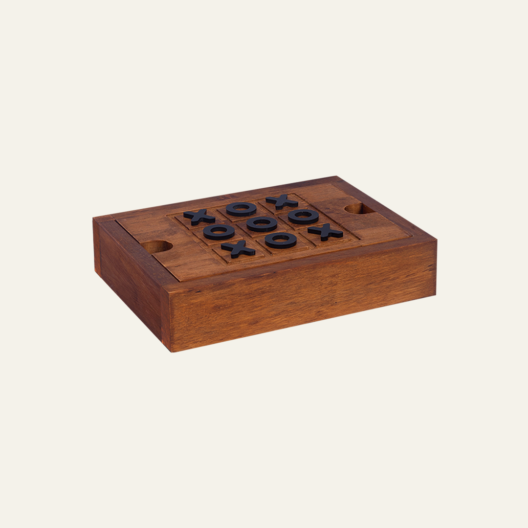 Rubber Wood Game Box