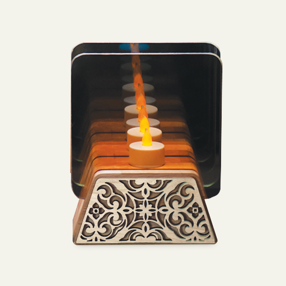 Infinity Lamp - Square Glass Design – Lattice Lane