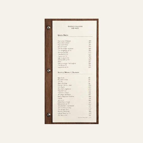 Wooden Menu Holder