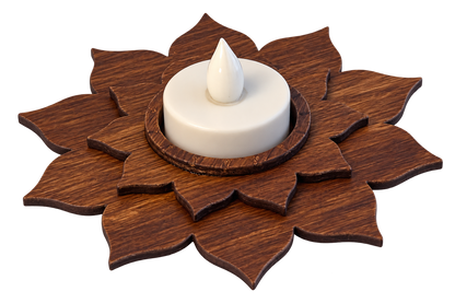 T Light Holder - Petal Glow
