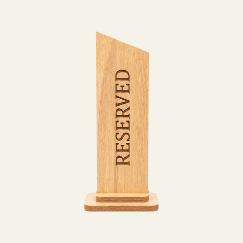 Wooden Reserve Stand