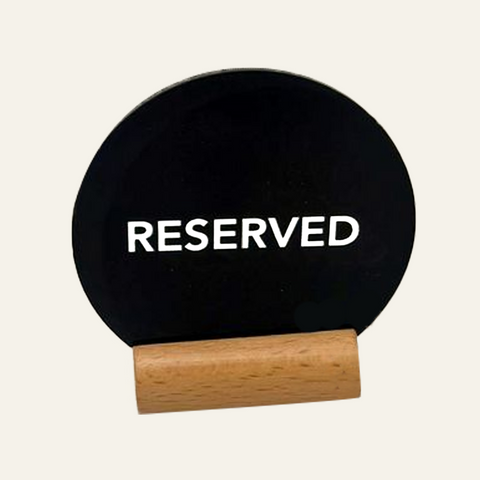 Reserve Stand with Wood & Acrylic