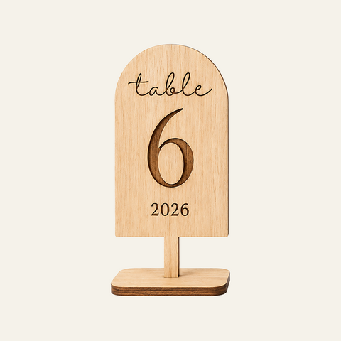 Table Number With Engrave