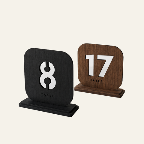 Table Number With Acrylic